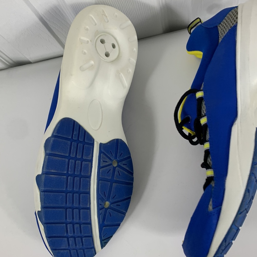 Sand n Sun blue and yellow mens water shoes size 9.5. Has hard bottom - Picture 7 of 7